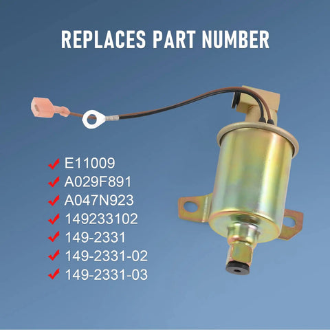 Electric Fuel Pump 12V Replacement For Onan 5500 RV Cummins Generator with part numbers listed