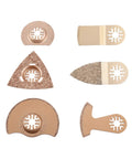 Oscillating Multi Tool Blades Set For Quick Install, Universal Accessory Kit with 6 carbide detail blades set for versatile cutting