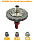 Arrma Beefed Up 91T Spur Gear Slipper Clutch Upgrade Kit with 17T, 19T, 21T pinions for RC Trucks