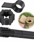 Clay Threading Kit For Pottery With Tap And Die Set For Jars And Lids Caps Thread 1 Inch Obsidian Black DIY Tool