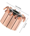 Replacement Electric Motor Commutator For High Efficiency And Tough Metal Build Smooth Performance In Vehicle DC Motors Auto Repair Industrial Production And DIY Upgrades, copper 2.8 cm x 2 cm