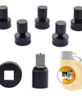 Square Die Punching Set For CH-70 Machine, Hydraulic Die Kit With Upper And Lower Dies, 17x17mm Slotting Punch for metalwork