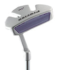 Close-up of putter from Left Handed Ladies Golf Club Set With Driver Wood Hybrid Irons Putter Graphite Shafts Three Head Covers And Stand Bag