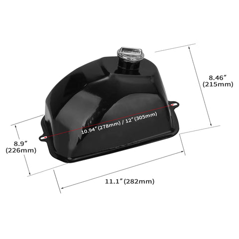 Rugged Metal ATV Gas Tank With Cap 5L Fuel Tank Fits 110cc 125cc 150cc 200cc 250cc Quad Taotao ATA Bull Rhino Replacement Part