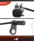 Direct Bolt On Front Abs Wheel Speed Sensor For Chrysler 300 Challenger Charger 2015 To 2020 3.6l V6 5.7l V8 connector and mounting detail.