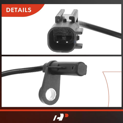Direct Bolt On Front Abs Wheel Speed Sensor For Chrysler 300 Challenger Charger 2015 To 2020 3.6l V6 5.7l V8 connector and mounting detail.