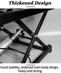Stylish Compact Electric Lift Coffee Table With Quiet Motor And Wireless Remote For Small Spaces, durable thickened frame detail.