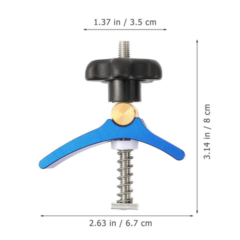 T Track Hold Down Clamp Set With T Slot Clips And T Screws Quick Act Carpentry Track Clamps For Woodworking And DIY Kit