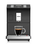 No Sweat Fully Automatic Espresso Machine One Touch Operation Manual Milk Frother For Smooth Cappuccino And Latte Brews Features Adjustable Lcd Touchscreen Bean Ground Coffee Friendly Top Shelf Home Barista Kit In Black Steel with brewed coffee.