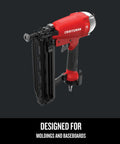 Finish Nailer 16 Gauge Pneumatic With Oil Free Motor, Maintenance Free Operation, Tool Free Depth Of Drive Adjustment