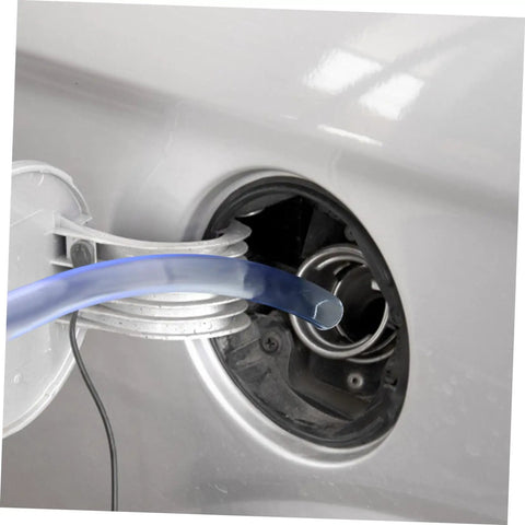 Manual Fuel Transfer Siphon Pump Portable Hand Pump For Cars Lawn Equipment And Fish Tanks Easy Siphon With No Mess Spill Prevention And Strong Suction And Large Flow Oil Transfer For Emergency Liquids blue hose in car fuel tank opening