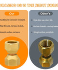Two Pack One Half Inch Female To One Half Inch Female Double Flare Swivel Brass Adapter Fittings With Beefy Brass Build And Easy Install Swivel Nut Flare Tube Connector For Valve Lines Hydraulic Automotive And HVAC DIY Projects, brass comparison