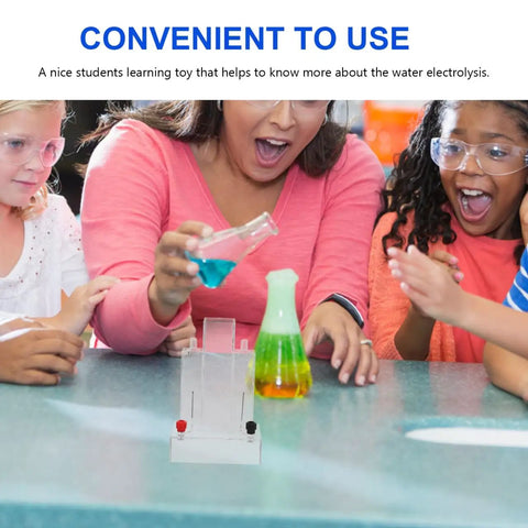 Hands-On Water Electrolysis Experimenter Portable Electrolysis Apparatus for Chemistry Lab demonstration with kids.