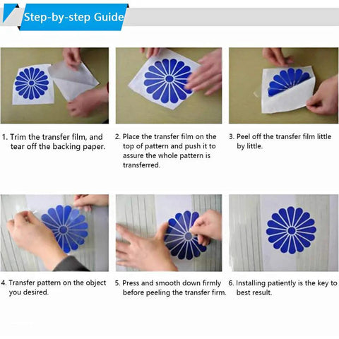 Step-by-step guide using Clear Contact Paper 17.7 Inch Wide 118 Inch Long Peel And Stick Self Adhesive Vinyl for transfers