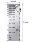 3 Pack Metal Thickness Gauge Tool Set Portable Stainless Steel For Welding And Metalwork One Sided Material Thickness Gauge