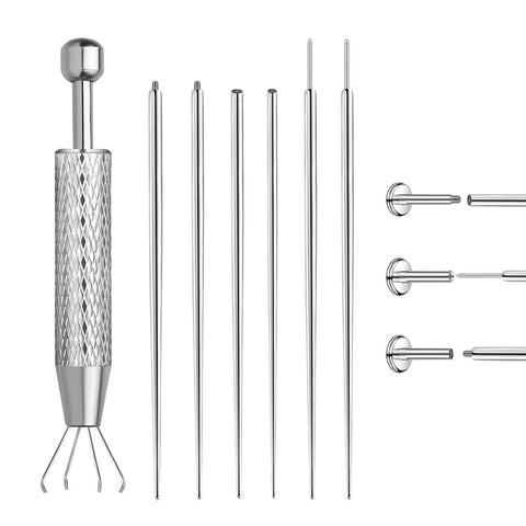 Piercing Ball Grabber Tool Kit For Ear Nose Lip And Body Jewelry Changes Stainless Steel 16G 18G Flat Back Earrings Applicator