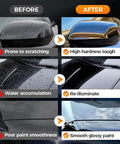 Comparison of car surfaces before and after using Car Scratch Repair Kit With Deep Scratch Remover Polish Wax And Wipe Sponge For Vehicles