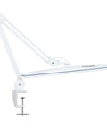 Monster Bright Desk Light With 2200 Lumens Of Crisp 6500K Daylight Glare Free Eye Care 23 Inch Wide Shade 32 Inch Reach Adjustable Arm