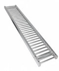 Stainless Steel Roller Conveyor Slide Foldable Portable Heavy Duty Industrial Gravity Transport Cart For Warehousing Logistics and Shipping Up To 440 Lbs.