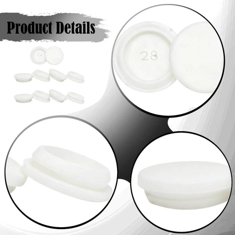 Beefy Silicone Hole Plugs For Round Holes All Weather Seal For Electrical Wiring Tear Resistant Waterproof Grommets 10 Pack