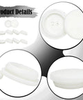 Grooved Silicone Hole Plugs For Round Openings No-Slip Tear-Resistant Cable Closure And Electrical Seal white plugs detail view