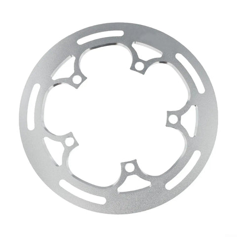 Chainring Guard For 130 BCD Aluminum Alloy Crankset Tooth Protector And Spider Shield For 50T To 54T Single Ring Black 235mm