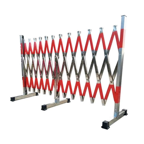 Heavy Duty Expandable Safety Barricade Built Tough With Rust Proof Stainless Steel Housing And A Slick Pulley System That Makes Highway Work Zones And Parking Lots A Breeze
