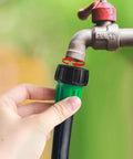 Eight Pack 3/4 Inch Female Pipe Thread To 1/2 Inch Drip Irrigation Tubing Adapters For Garden Faucets Sprinklers And Hoses Easy Connect 3/4 Inch Faucet To 1/2 Inch Drip Line Fittings on outdoor faucet