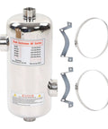 40KW Stainless Steel Pool Heat Exchanger for Spa and Solar Heating with brackets and clamps, heavy-duty corrosion-resistant design