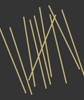 20 Pieces 2Mm Brass Rods For DIY Crafting Lathe Bar Stock 100Mm Long displayed on black background, ideal for jewelry making and crafting.