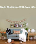 Living room with wedding decor and Magnetic Paint And Primer For Any Surface High Yield Black 8 Oz Turns Walls Into A Magnetic Canvas.