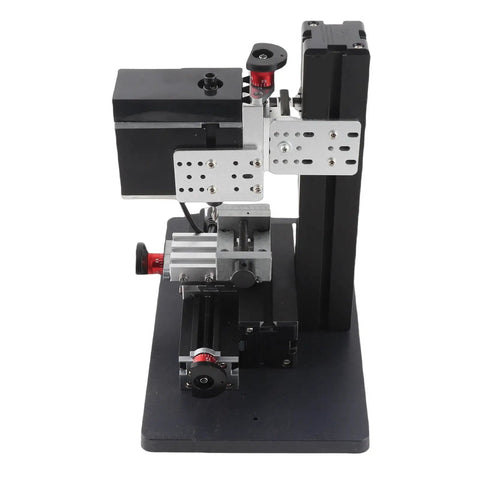 Top Shelf 144W Mini Metal Lathe With Milling Function For DIY Enthusiasts showing metal construction and motor details.