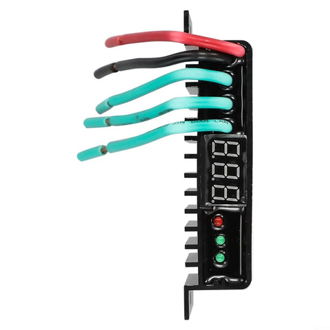 Side view of Rugged Wind Turbine Controller 500/800W With Overcharge Protection IP67, 12V/24V Compatible, showing wires and display