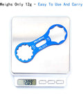 Lightweight Pro Grade Bicycle Fork Wrench For Suntour XCM XCR XCT RST Suspension Cap Spanner Tool on scale, 12g