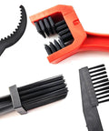 Bike Chain Cleaning Tool Set With Sprocket Scraper Sprocket Brush And Chain Cleaning Brushes for Easy No Removal Maintenance