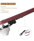 Killer Mini Angle Grinder Belt Sander Conversion Kit Sick Adapter For Model 100 with abrasive belts and attachments.