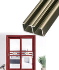 Heavy Duty Top Hung Barn Track Kit Featuring Smooth Gliding Four Wheel Stainless Steel Rollers Supports Up To Four Hundred Fifty Pounds, showcasing aluminum track.