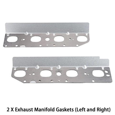 5.7L Hemi Exhaust Manifold Gasket Set With Bolt Studs And Nuts Plug And Play Bolt-On Direct Fit Left And Right