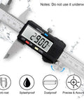 Waterproof Stainless Steel Digital Caliper 6 Inch 150mm With Large LCD Screen showing measurement in millimeters.