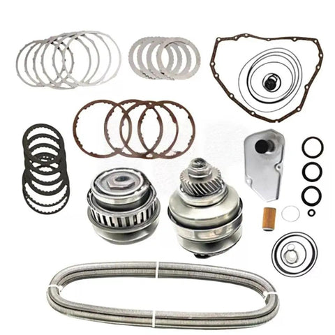 Nissan JF015E RE0F11A Transmission Master Rebuild Kit With Pulley And Belt 30 Teeth 30T 29T Set For Easy DIY Install Heavy Duty Gear Belt Upgrade For Nissan Transmissions, gasket set and filters