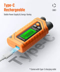 Top Notch Rechargeable Gas Leak Detector With 12 Inch Extendable Probe For Homes And RV Locks Out Natural Gas And Propane Leaks With Straight Fire Accuracy And Built In Flashlight For Worry Free Vibes, featuring Type-C charging.