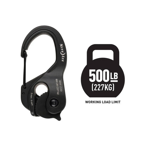 CamJam XT Aluminum Rope Tightener Large With Carabiner Clip For Quick Tie Downs and 500 lb load limit icon