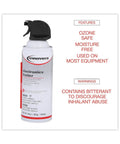 Compressed Air Duster 10 Oz Can With Removable Straw For Pinpoint Cleaning, Blasts Dust From Hard To Reach Corners, Ozone Safe