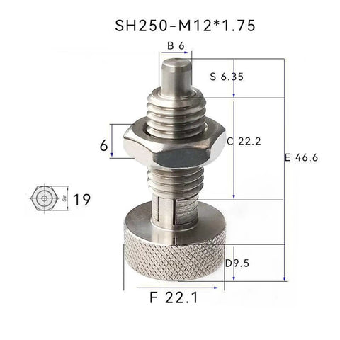 Stainless Steel Indexing Plunger Pin With Knurled Head And Spring Loaded Design For Rock Solid Locking And Dead Nuts Alignment On Industrial Gear