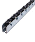 Galvanized Flow Rail Conveyor Wheels Style System Heavy Duty Roller Steel Frames For Pallets And Boxes Warehouse Unpowered Transport 1.3 Met Long Length showing steel roller track.