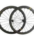 Ultra Lightweight Carbon Fiber Road Bike Wheelset With Aero Wave 45/50mm And 60/65mm Depths 700c Center Lock Disc 24H