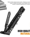 Adjustable Motorcycle Kickstand Built For Real World Rides, Heavy Duty Aluminum Alloy Universal Parking Stand in side view