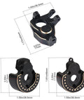 Brass Front And Rear Portal Cover Steering Knuckle Counterweights For Vanquish VS4 10 1 10 RC Crawler F10 dimensions diagram