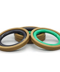Spring Loaded Pin and Gray Ring Seal Kit for Shaft Bore in Reciprocating and Rotary Hydraulic Cylinders, Oil Seal Gasket Assortment 18x3.2