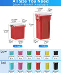 48 Piece Tall And Low Profile Automotive Blade Fuse Assortment Kit With Puller Includes 20A 30A 40A 50A 60A 80A For Cars Trucks SUVs Boats UTVs ATVs And More Go To Fuse Kit with dimensions shown for low and tall profiles.